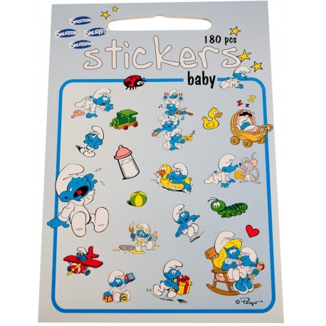 Stickers med Smølfer, Baby, 180 klistermærker