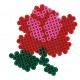 Kat, blomst, mariehøne og bi. 1500 HAMA midi perler