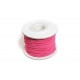 Pink elastiksnor til smykker. 25 m, 1,2 mm i diameter. 