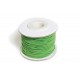 Grøn elastiksnor til smykker. 25 m, 1,2 mm i diameter. 