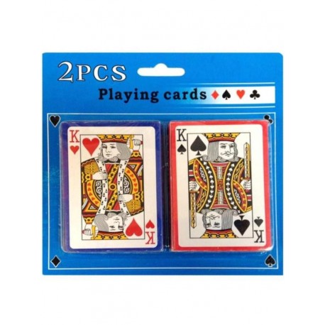 Spillekort klassiske med 2 jokere. Dobbeltpakke.