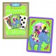 Spillekort med aber, der rider en elefant, 52 kort, 2 jokere. eeBoo