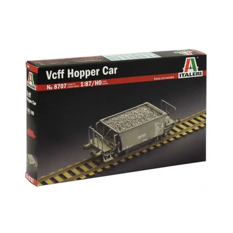 Vcff Hopper Car. Togvogn, byggesæt. H0. 1:87. Italeri 8707