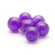 10 mm violet jade, rund, stenperler, 6 stk