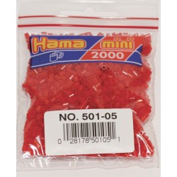 2000 perler, HAMA Mini perler, 05 rød